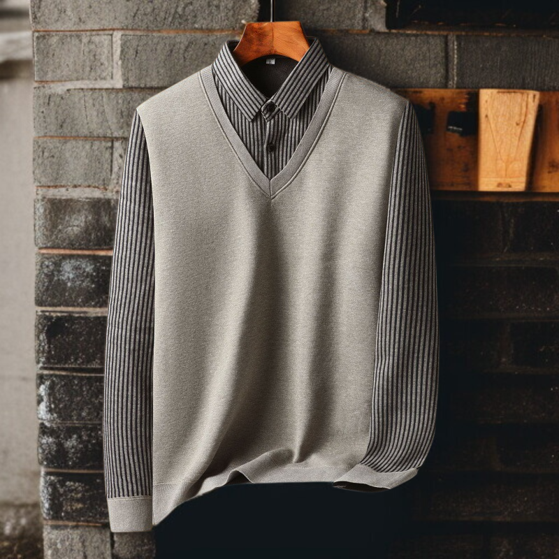 中わた入りニットの暖かさを強調した画像