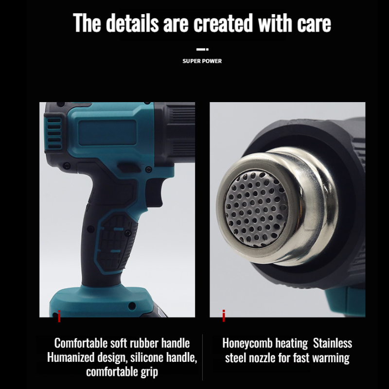 Pistolet thermique sans fil pour gaine thermorétractable et soudure plastique