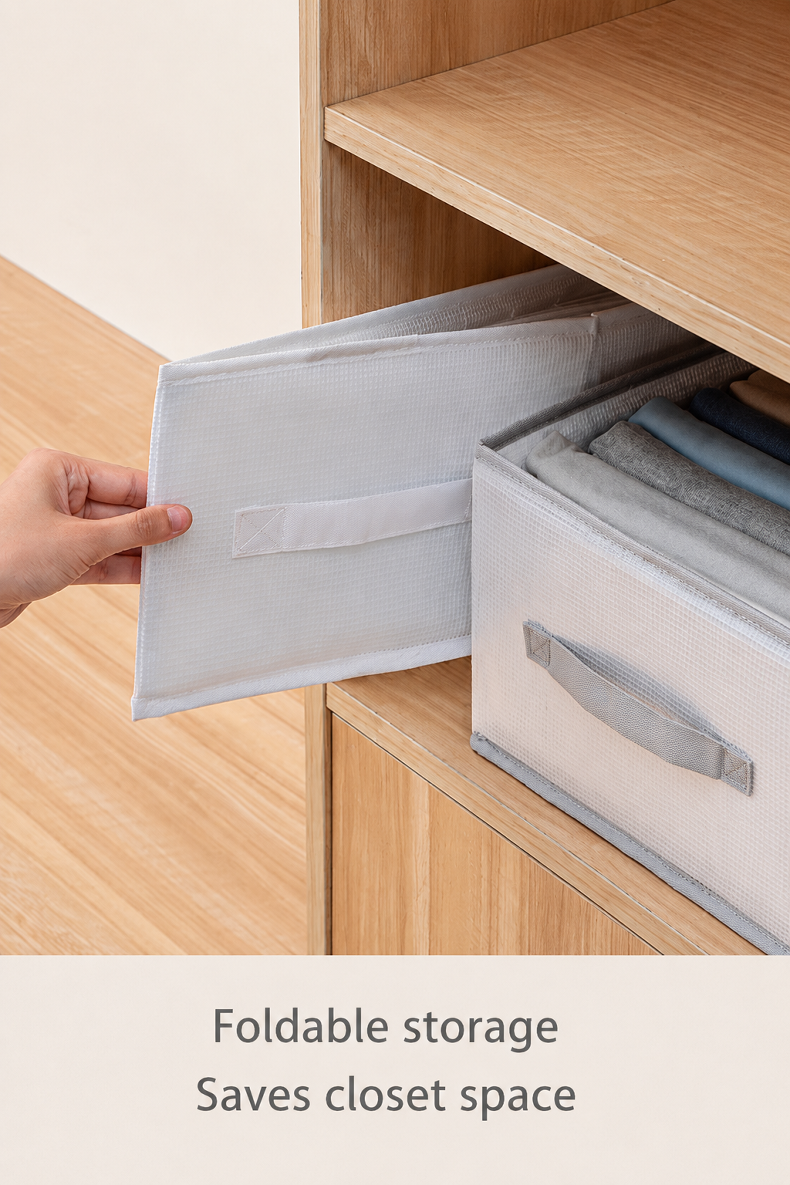 Compact drawer storage for socks, underwear, and accessories