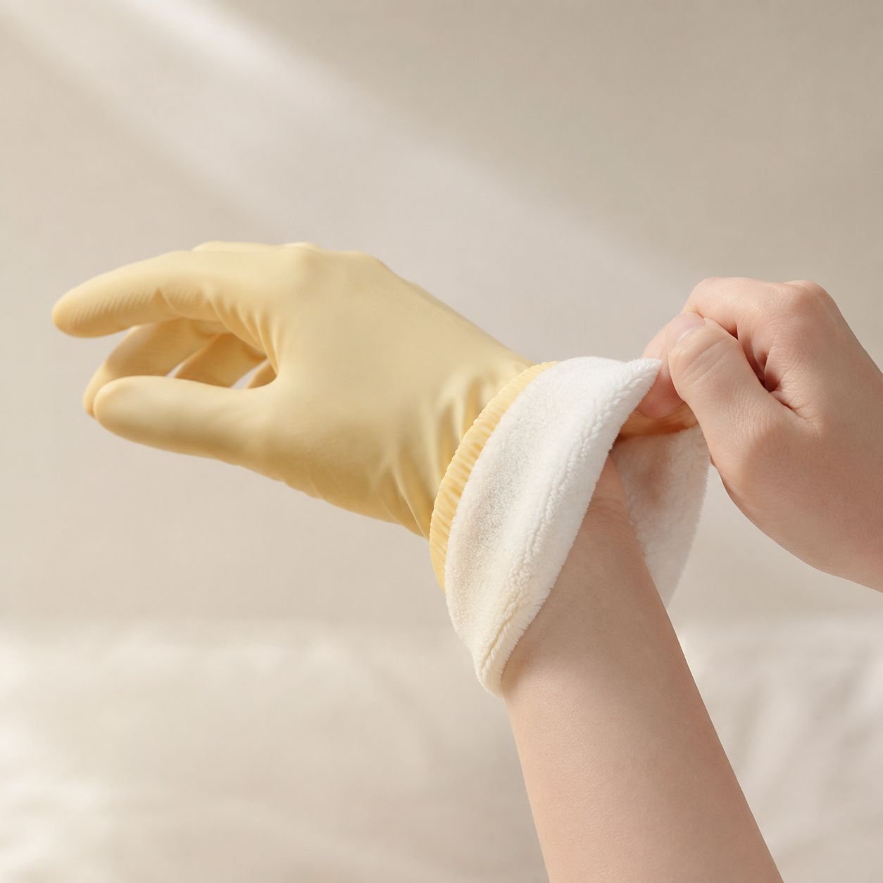 Women's Padded Non-slip Household Cleaning Gloves