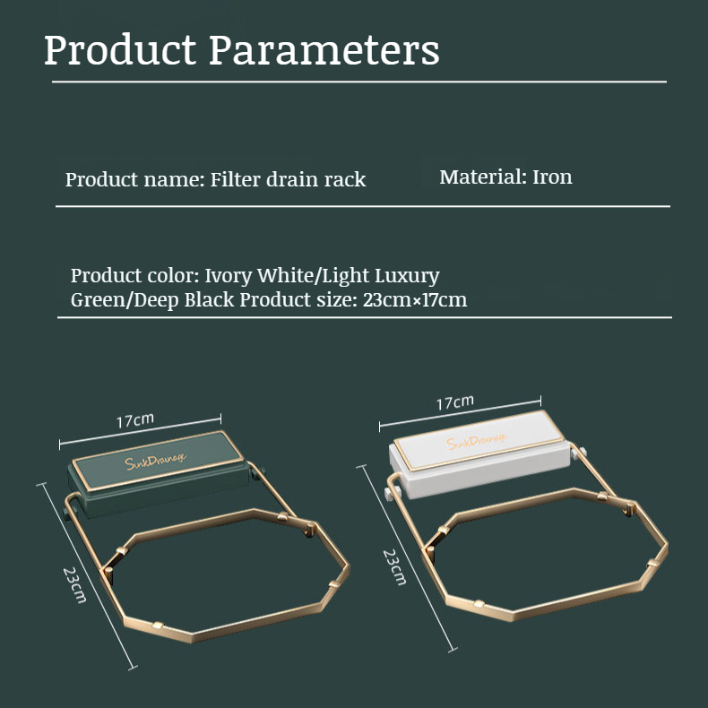 Large-Capacity Kitchen Sink Strainer Rack