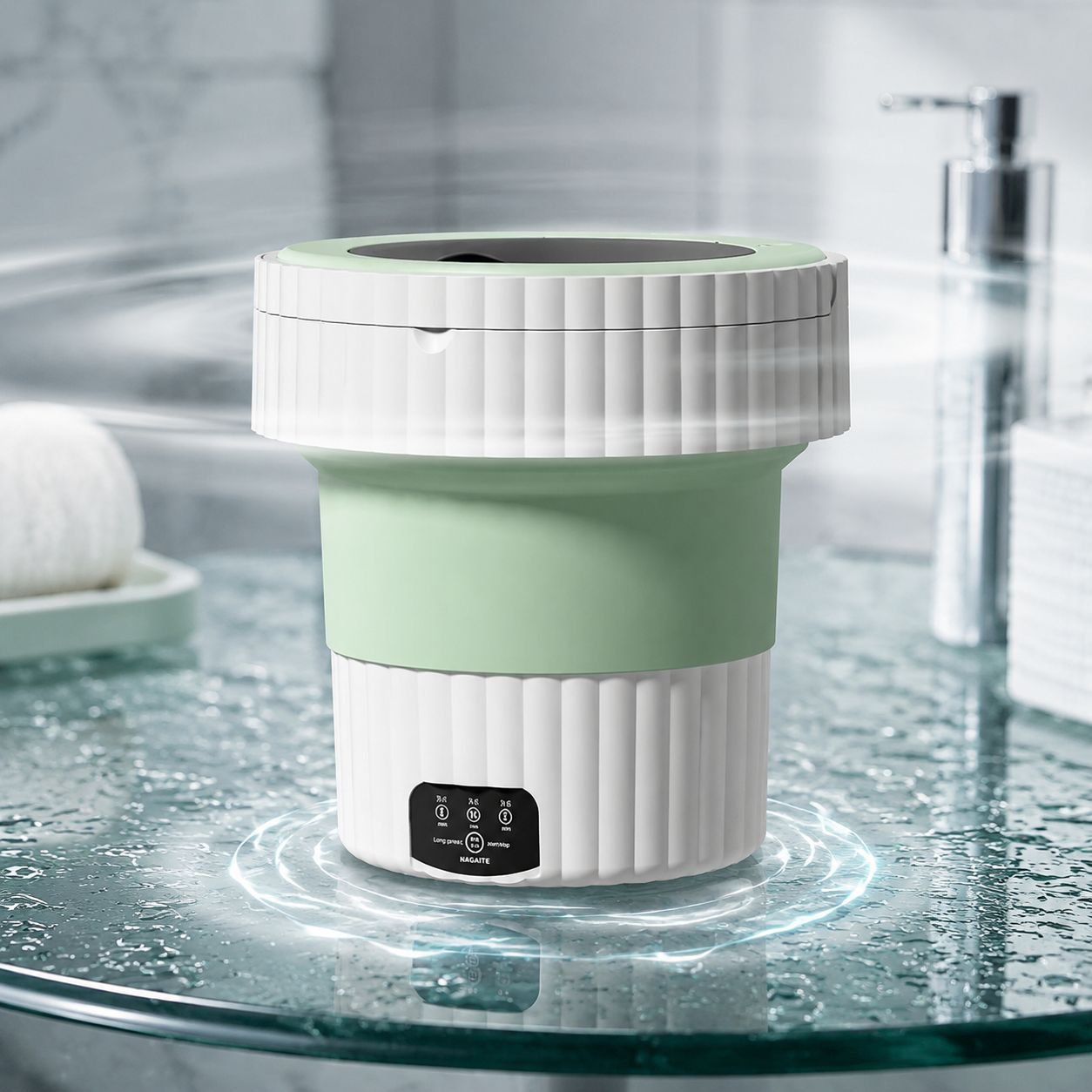Portable Folding Mini Washing Machine for Underwear - Home Use