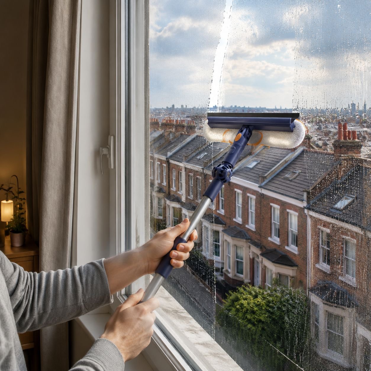 Multifunctional Telescopic Window Cleaning Brush