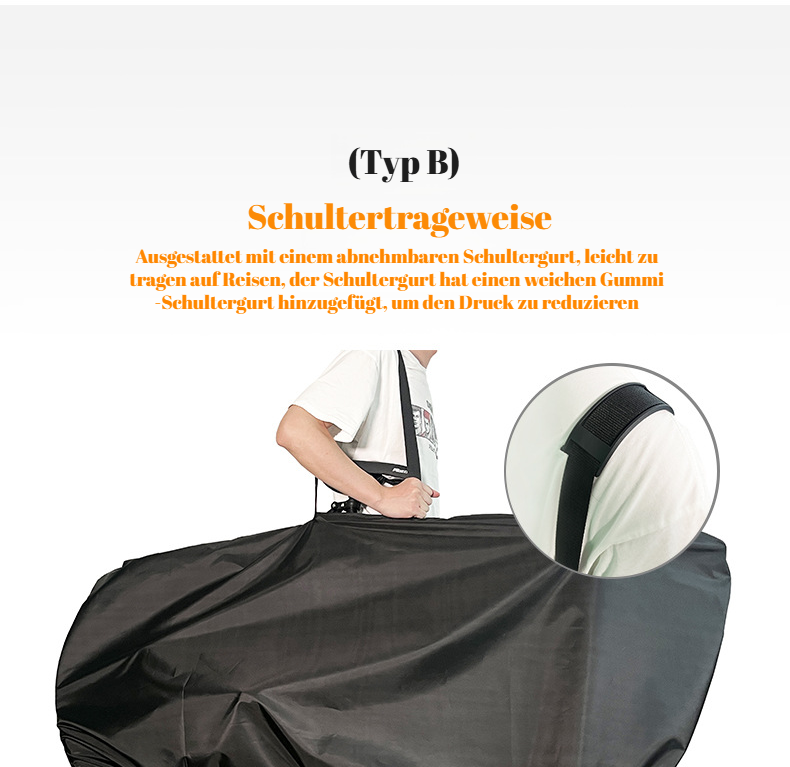 Fahrrad-Reisetasche für Bahnreisen und Autofahrten