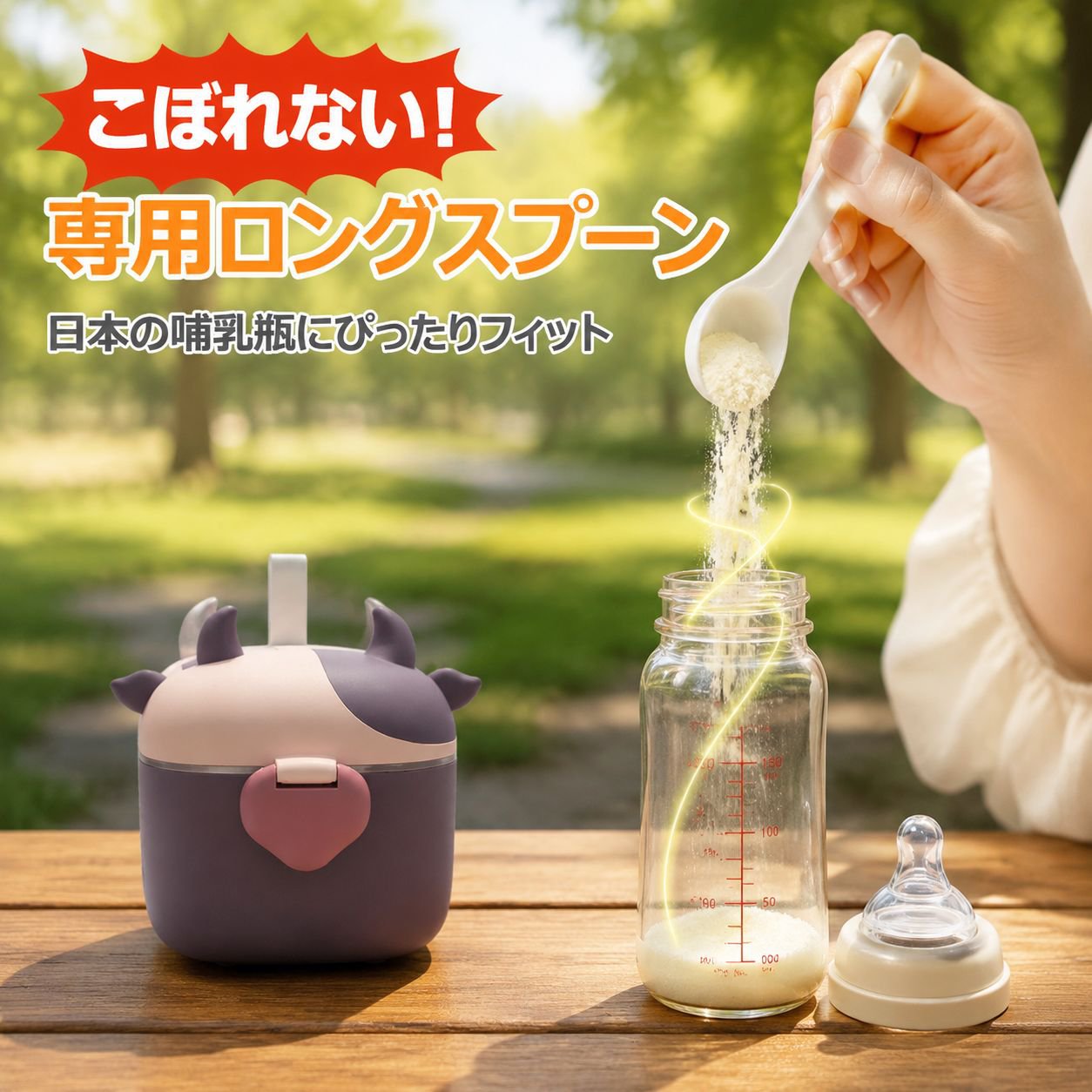 お出かけ用粉ミルク収納ボックス
