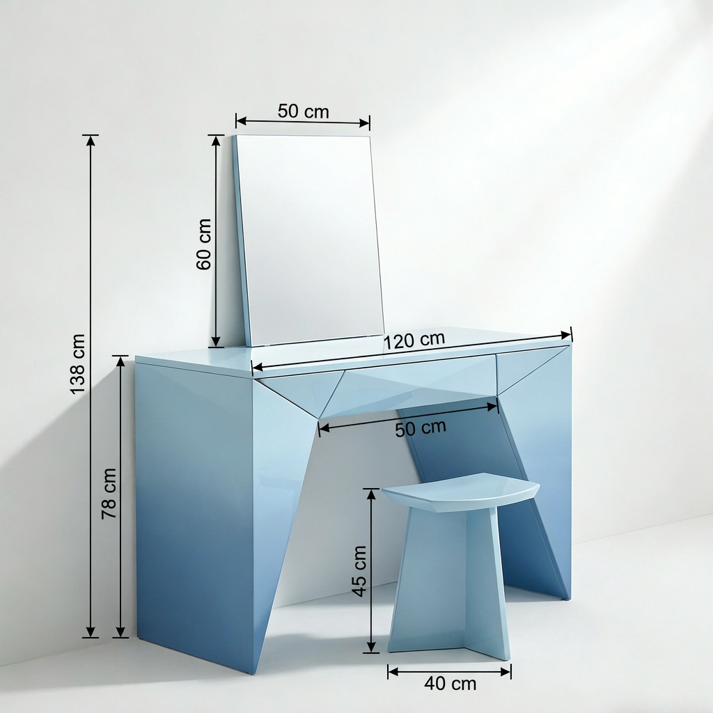 Detalle de los cajones organizadores del tocador