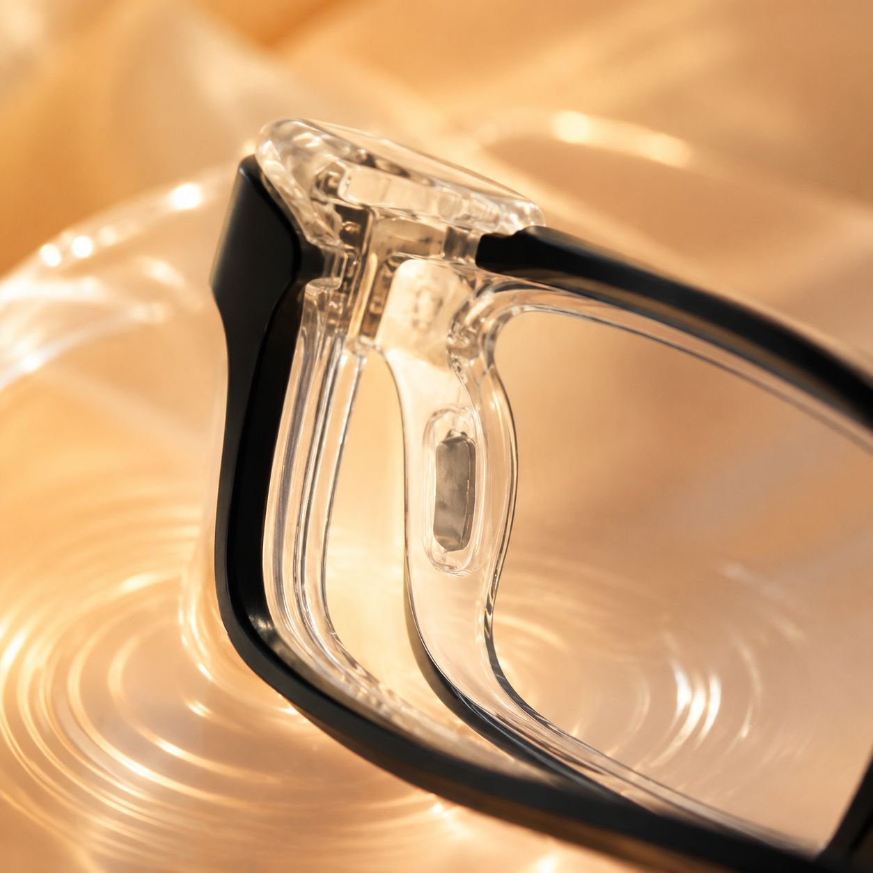 Schutzbrille mit transparenten Wind- und Pollenseitenabdeckungen