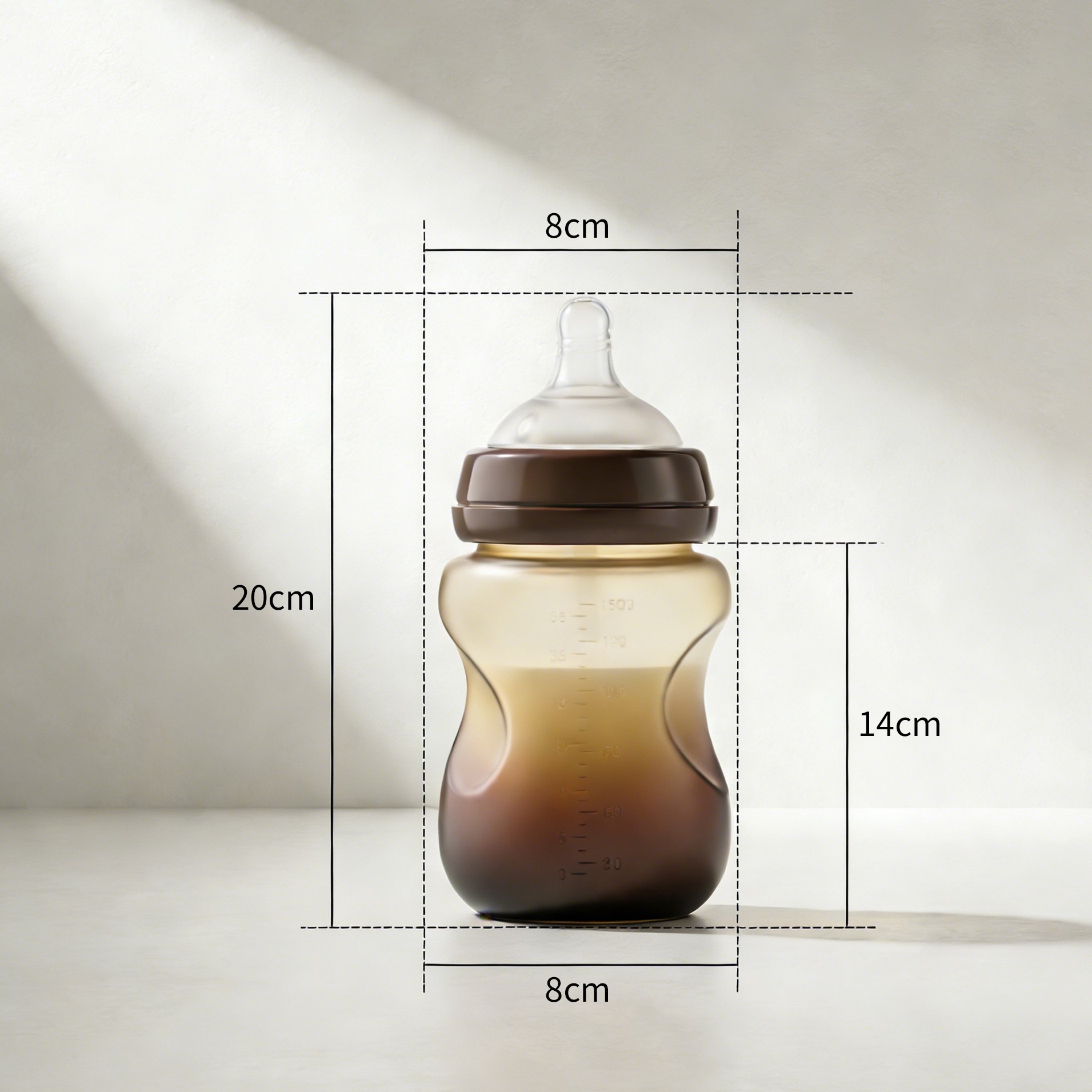BPA-freie Babyflasche für Neugeborene gegen Blähungen