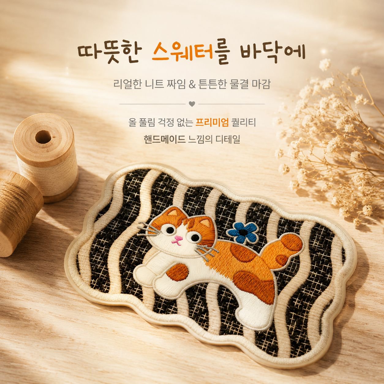 귀여운 반려동물 무늬 대형 미끄럼 방지 세탁 가능 흡수 매트, 욕실 및 현관용