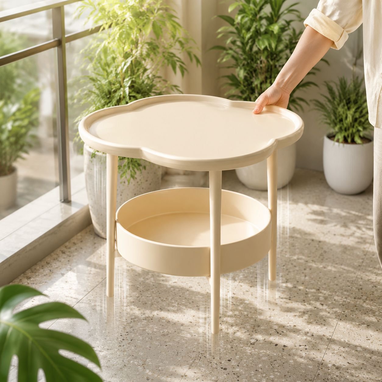 JMY Nordic Cream Small Coffee Table