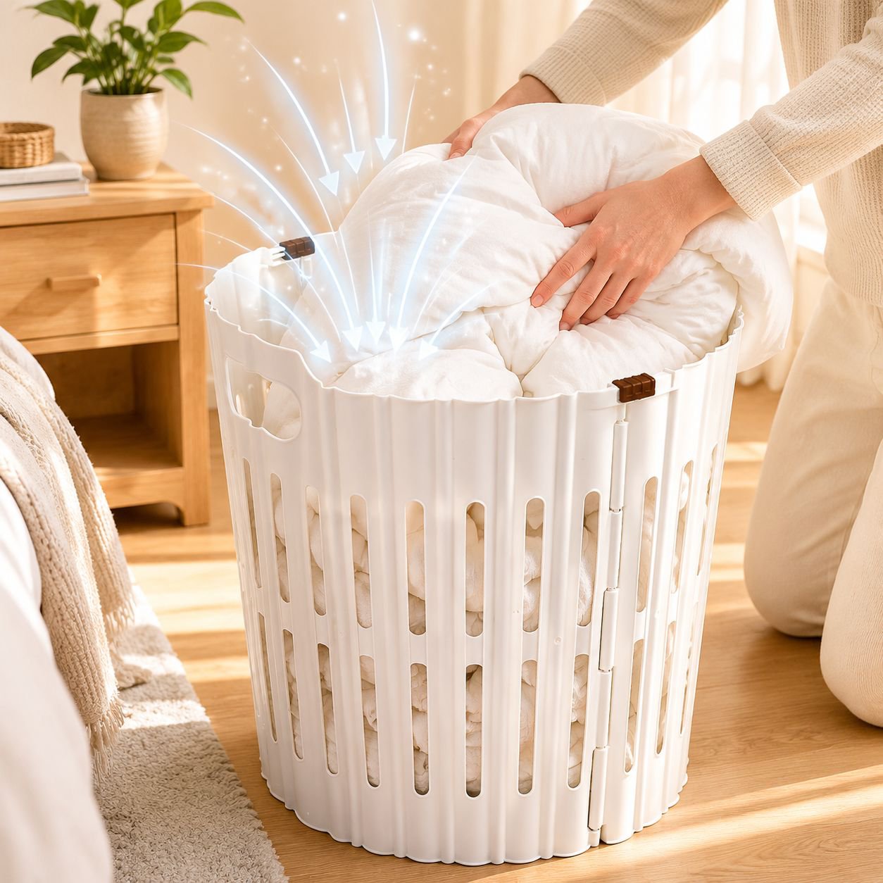 Portable Foldable Laundry Basket for Home