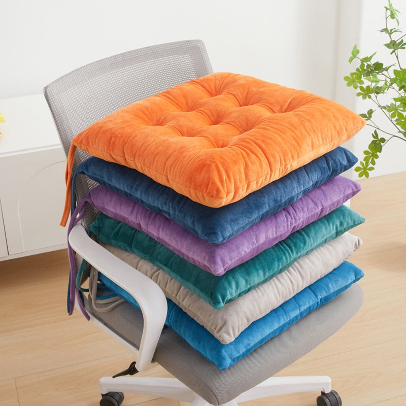 Crystal velvet seat cushion