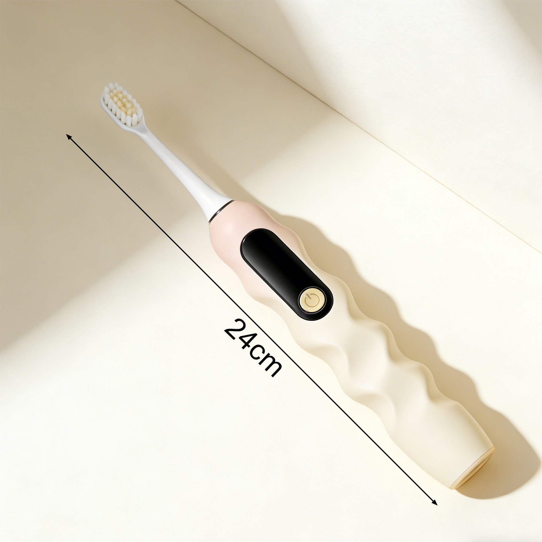 Rechargeable smart toothbrush in bathroom