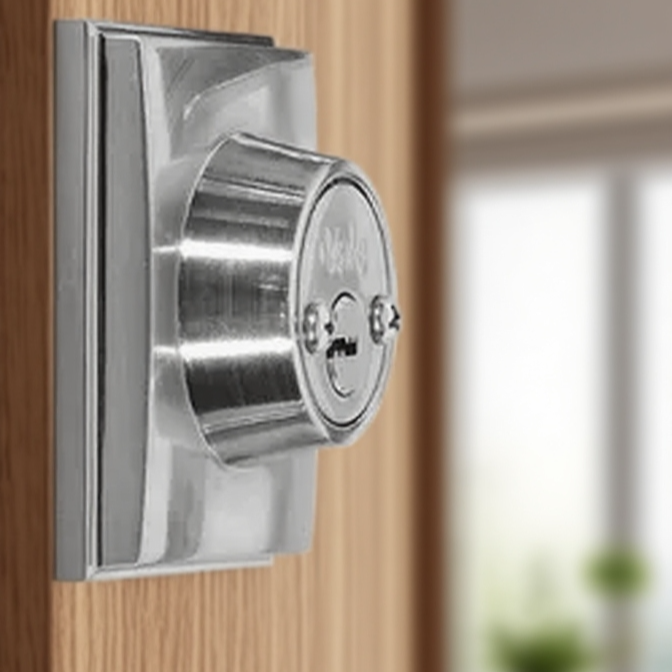 Manija de cerradura de aluminio con tres barras