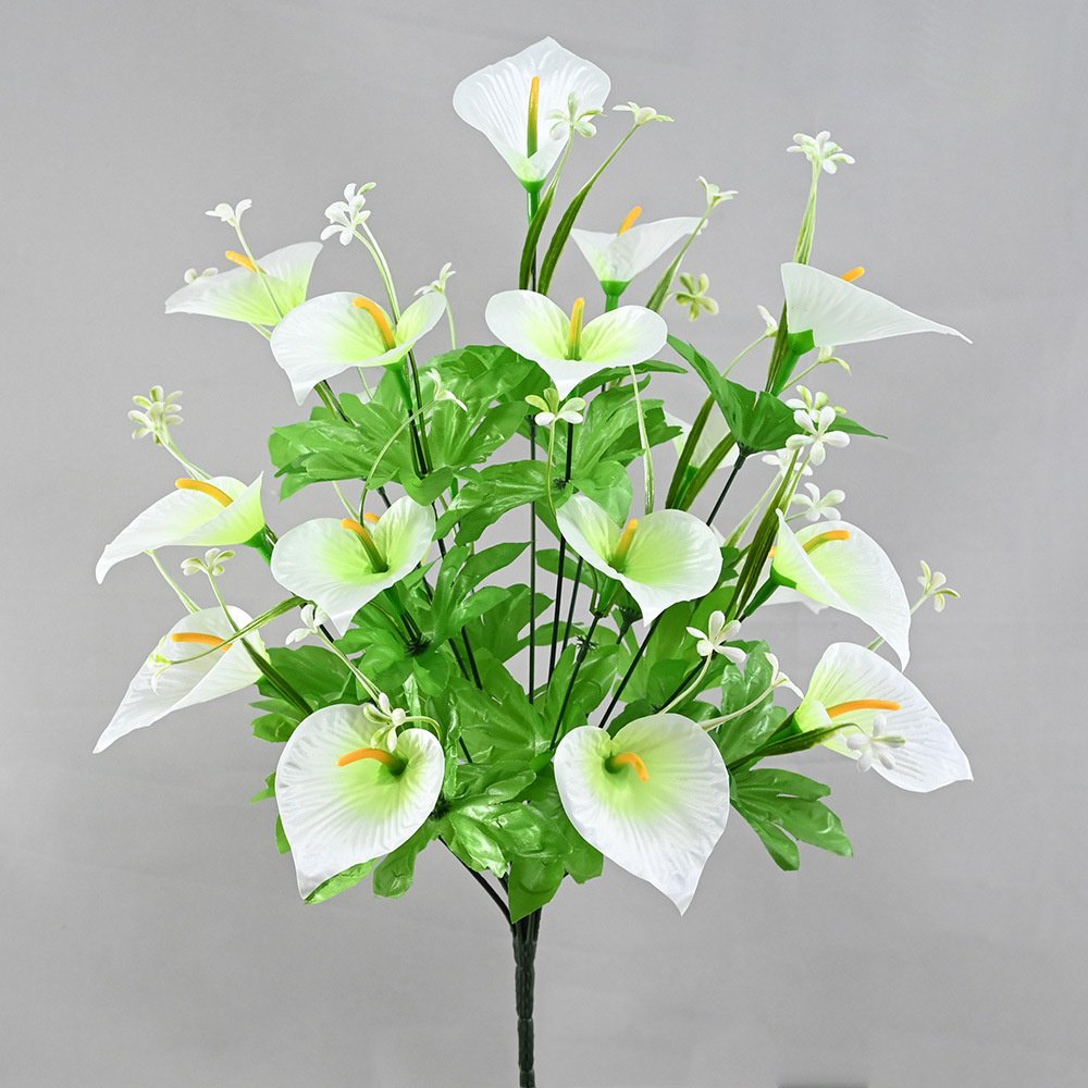 模倣花高稈馬蹄蓮造花置物インテリア