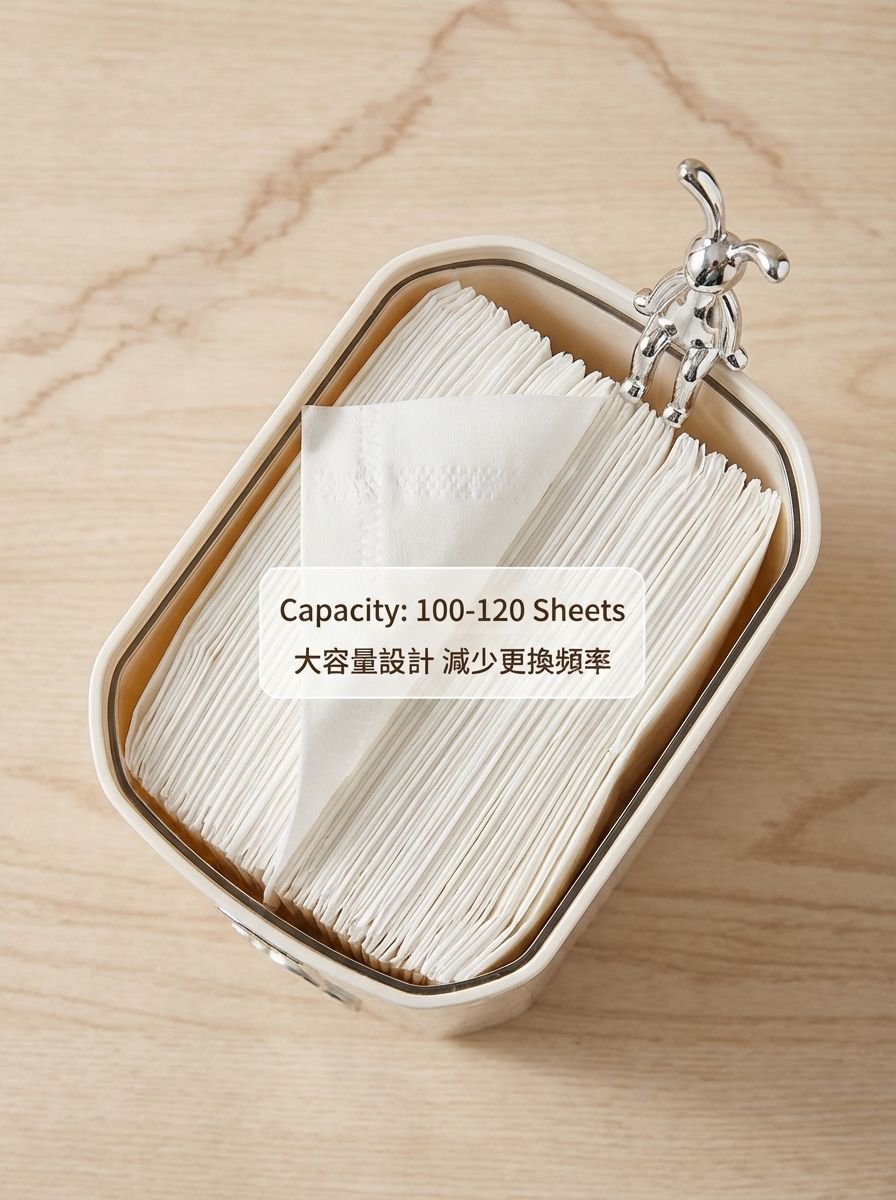 時尚簡約設計壁掛抽紙盒特寫