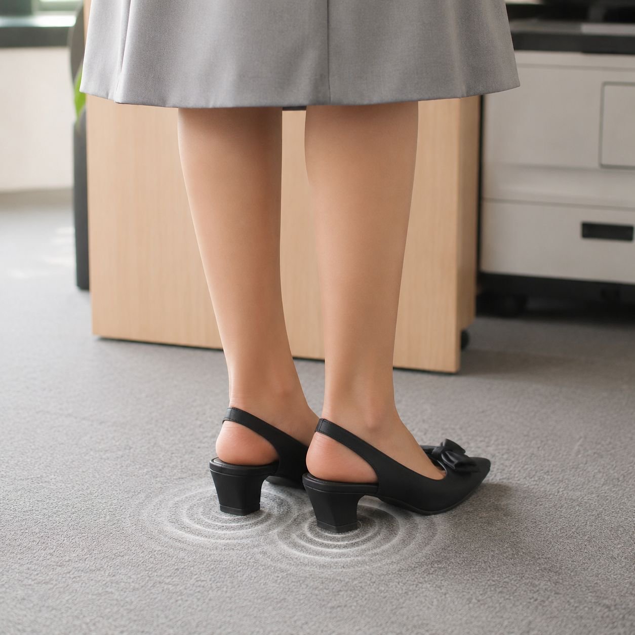 トレンドのローカットリボン付きポインテッドトゥスティレットサンダル