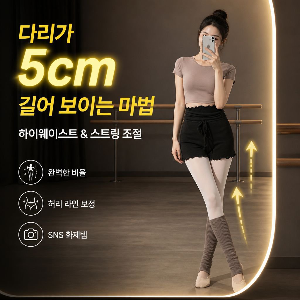 요가 피트니스 하이웨이스트 니트 3부 반바지