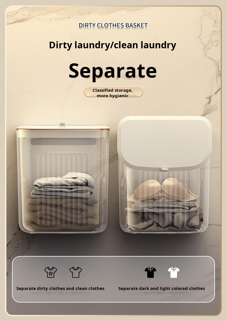 Compact storage basket for a tidy bathroom countertop