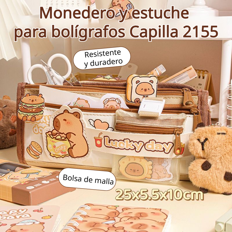 Estuche escolar resistente y espacioso para guardar útiles escolares