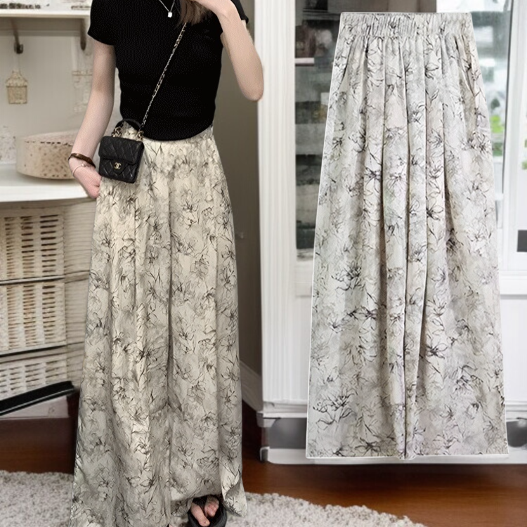 여성 하이웨스트 와이드 팬츠 전체 이미지