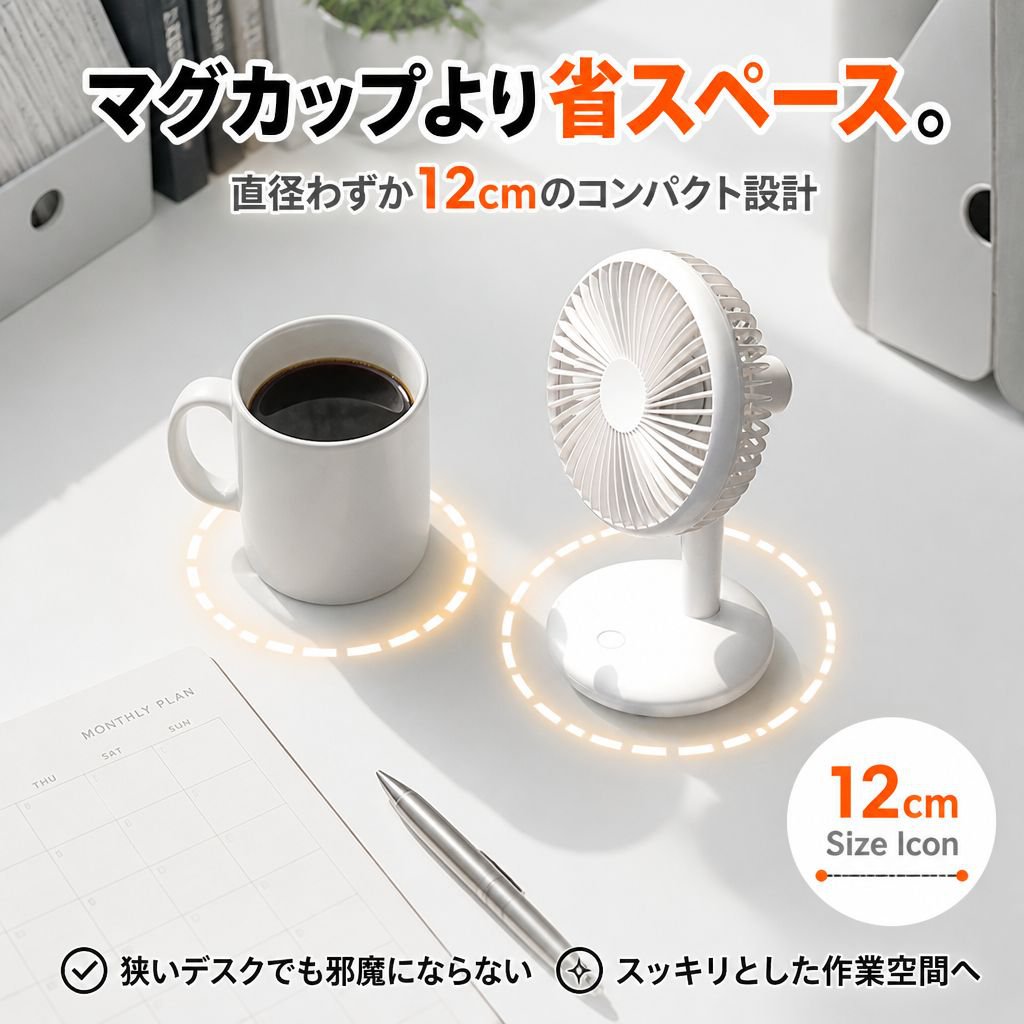 デスクトップUSBミニファン