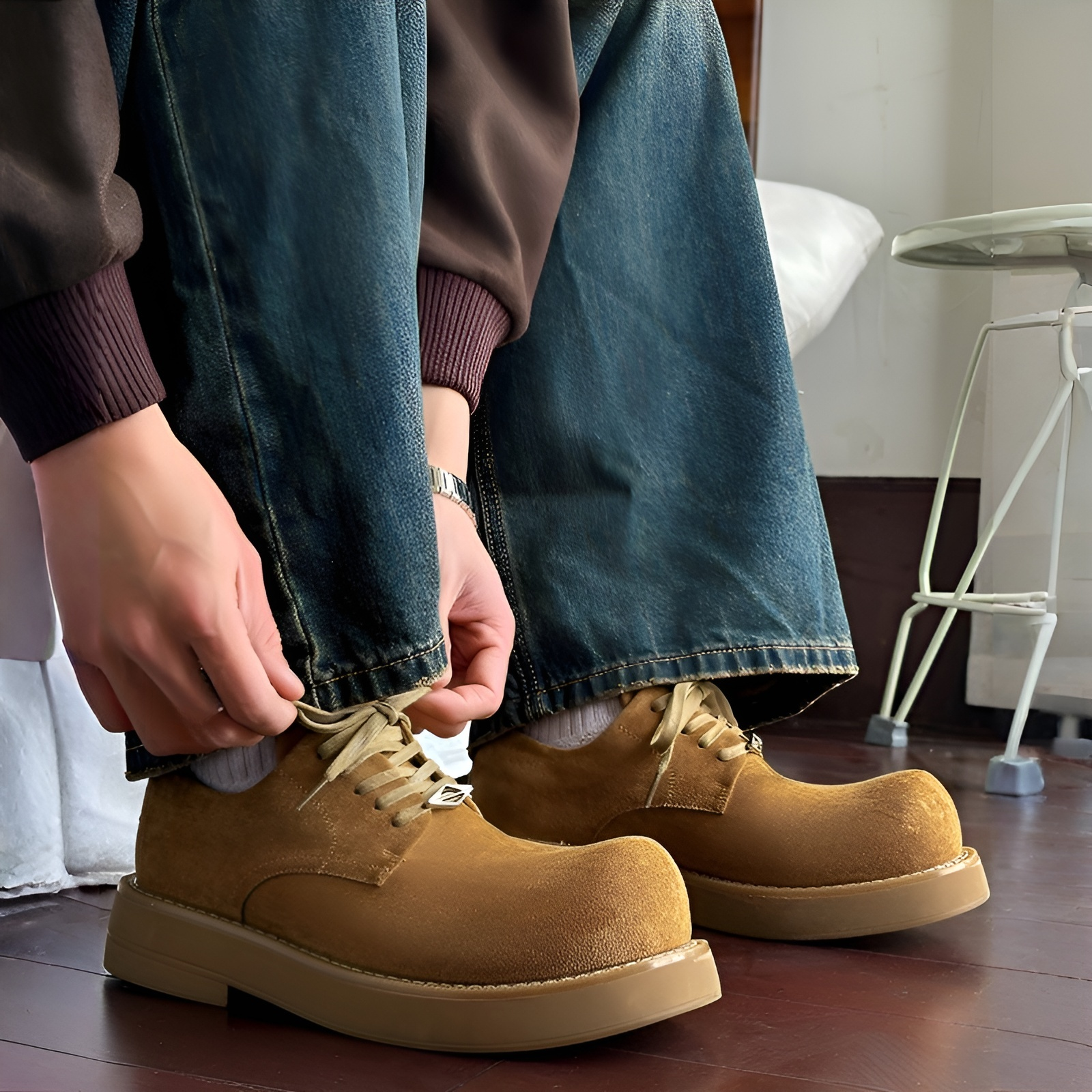 秋冬新作メンズシューズのファッションコーデ例