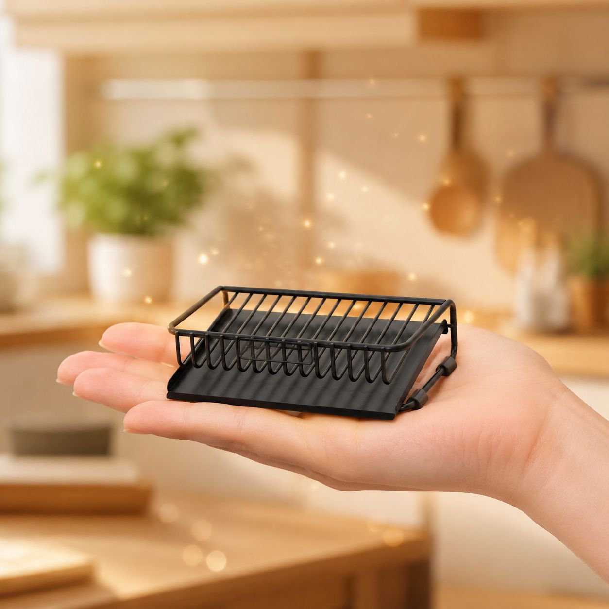 キッチン整理に最適な多用途食器収納ラック