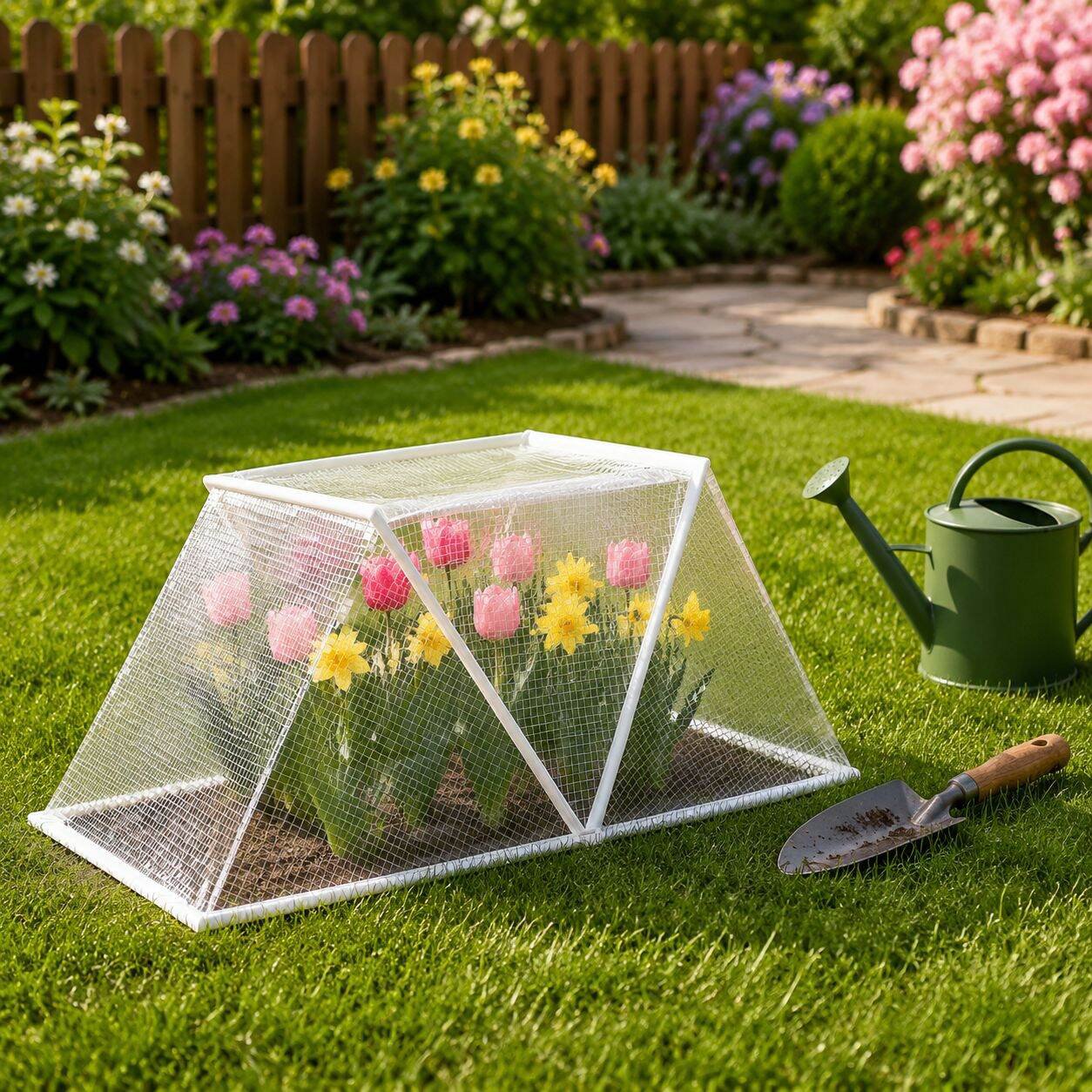 Transparente Gartenpflanzen-Schutzhaube, faltbares Frostschutz-Zelt