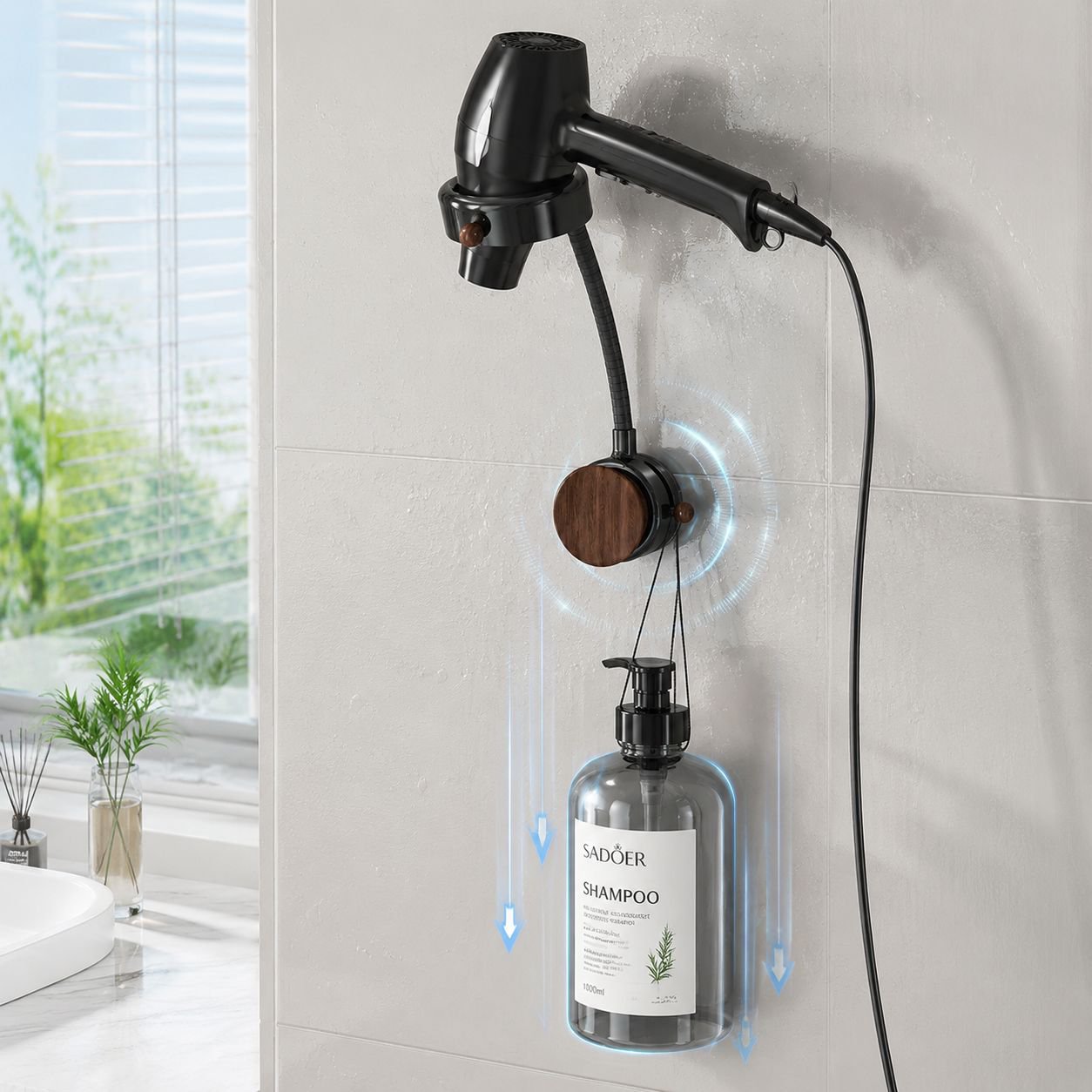Swivel Wall-Mounted Air Duct Organizer (No Drilling)