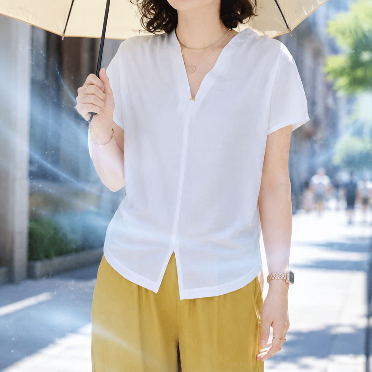 カラーバリエーション豊富な大きいサイズTシャツ並び