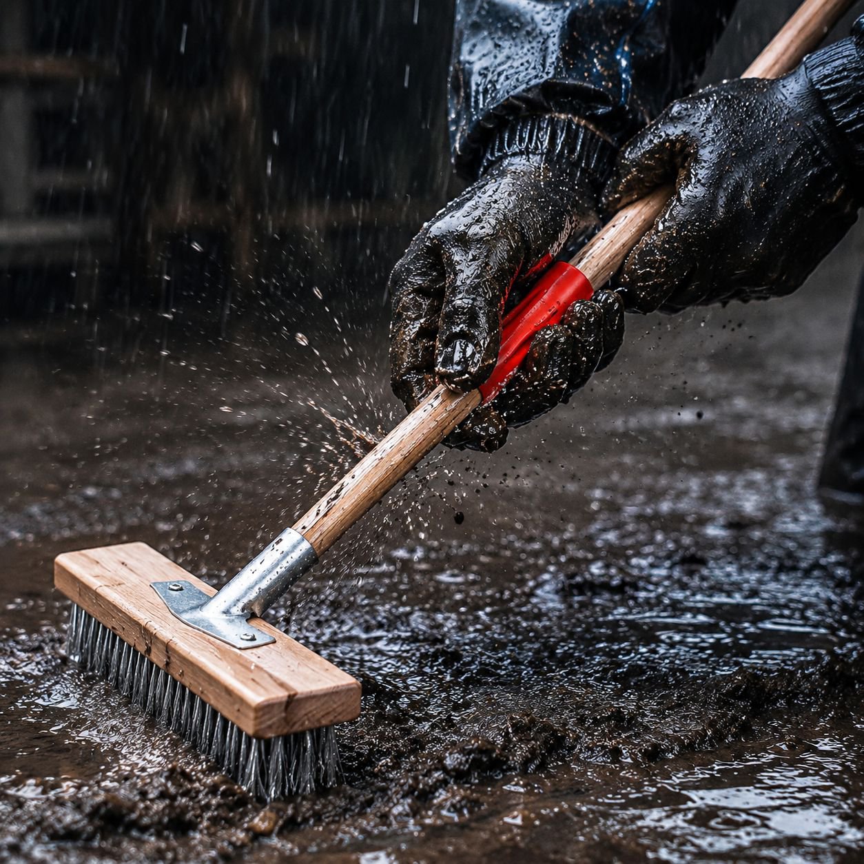 Multipurpose Long Handle Brush for Bathroom Floor Cleaning