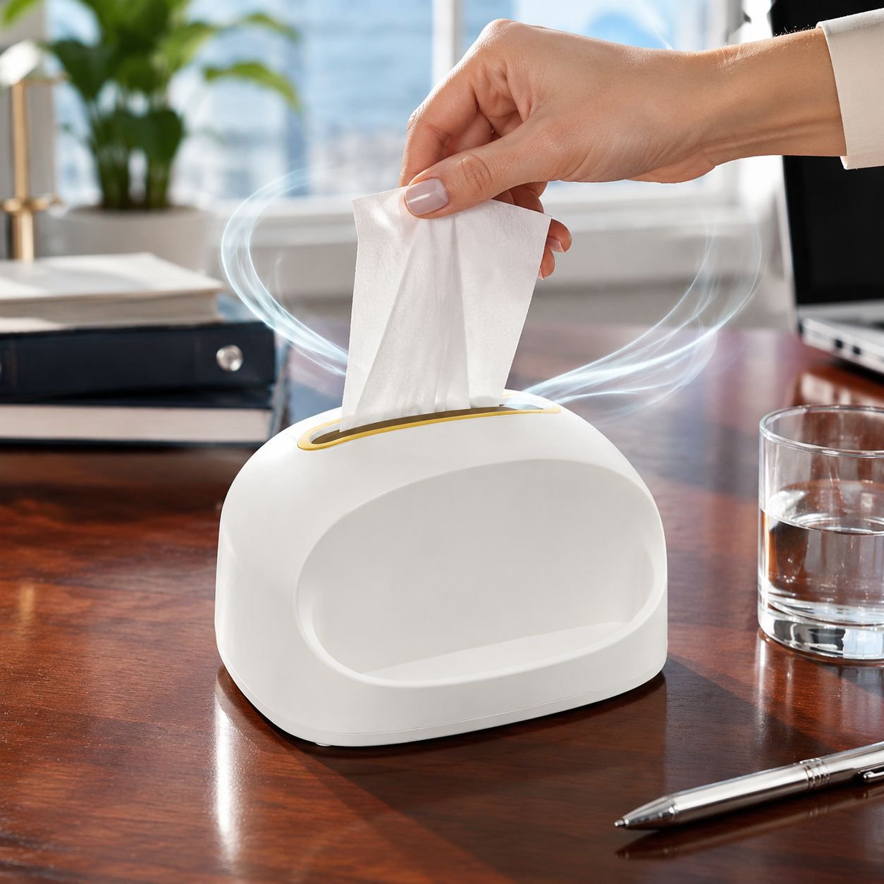 Self Contained Cream Style Living Room Spring Drawer Box Tissue Box Self Contained Spring Drawer Box