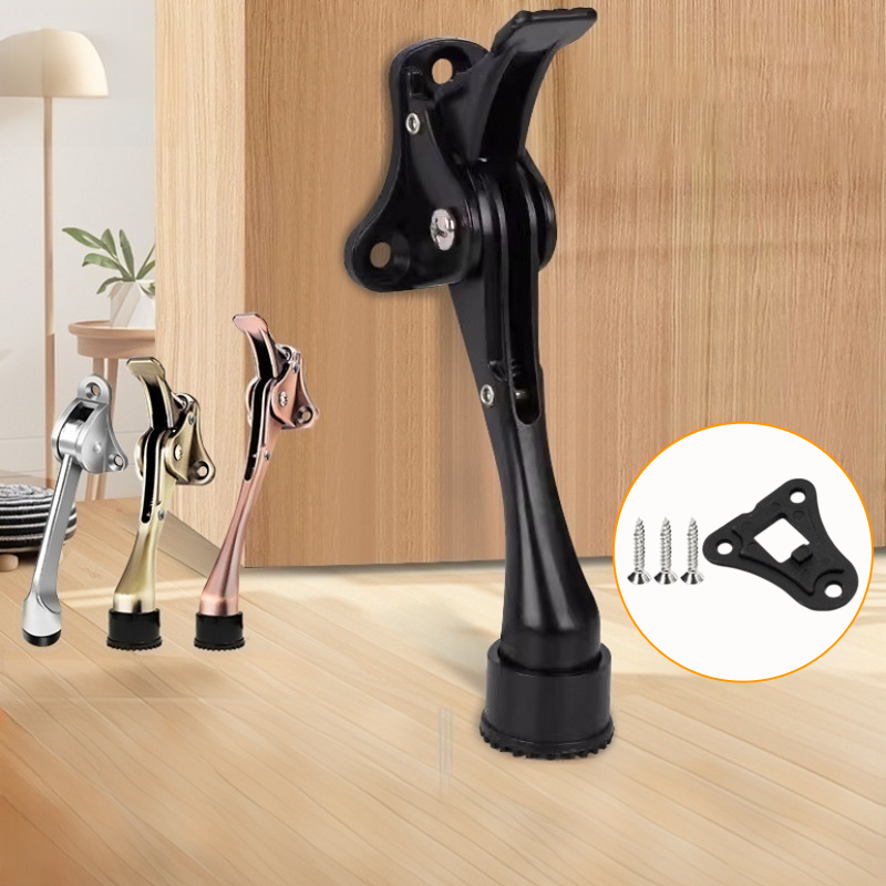 Amortiguador de puerta tipo herradura, resistente y semiautomático, tope de puerta para techo