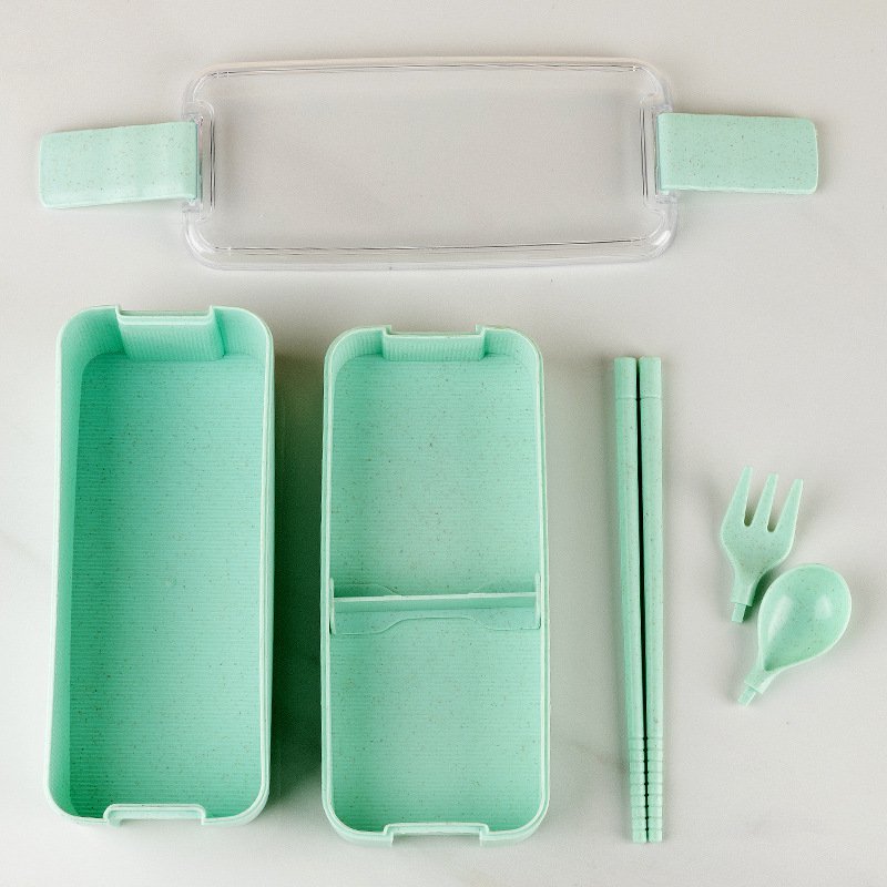 Portable Two-Layer Fruit Preservation Lunch Box