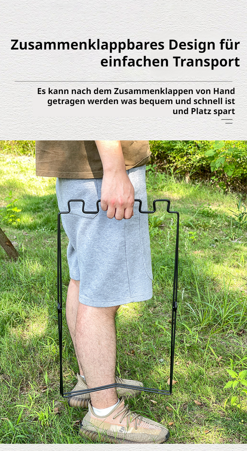 Praktischer Müllbeutelhalter für Gartenarbeiten