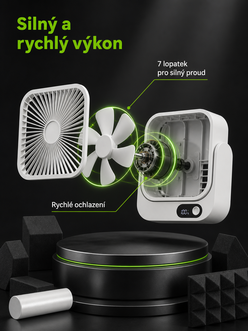 Kompaktní ventilátor pro domácí použití