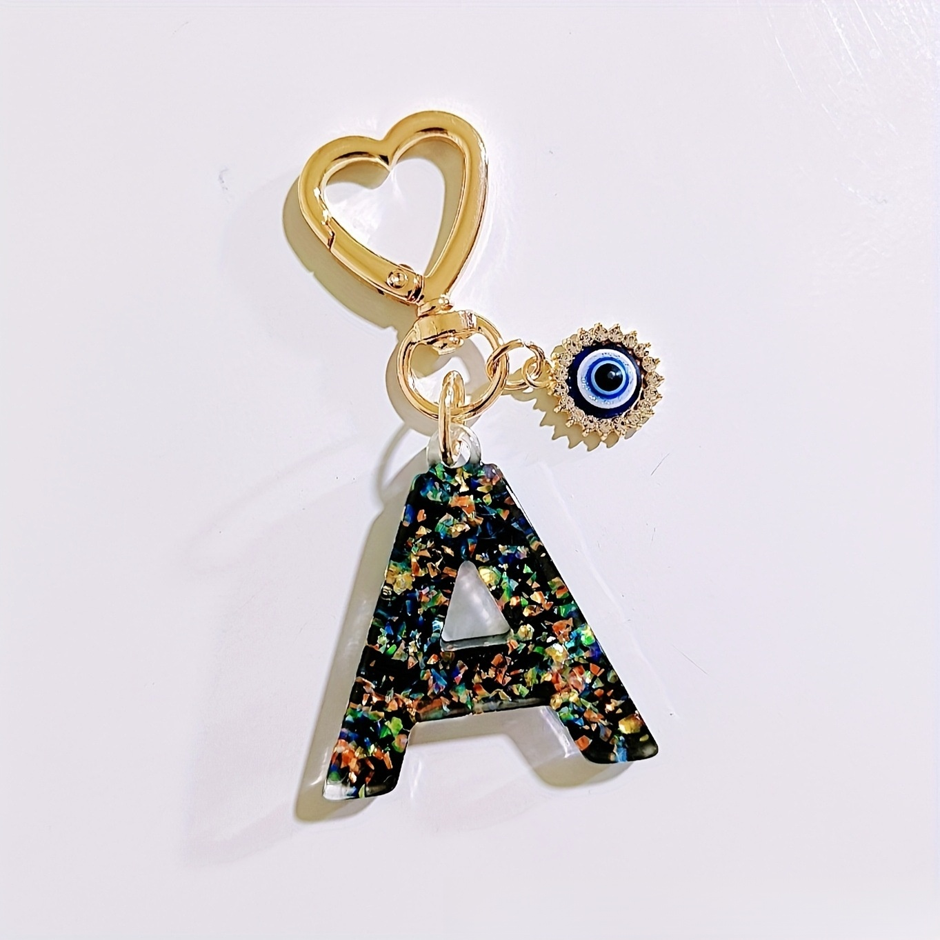 Porte-clés lettre femme, accessoire de mode créatif, décoration de clé porte-bonheur