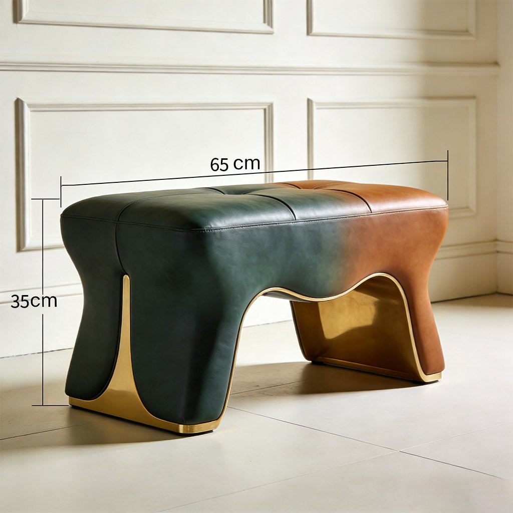 Banco elegante para organizar zapatos en el hogar