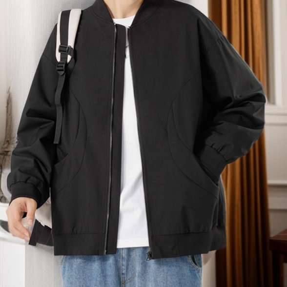 野球風ジャケットのディテール写真