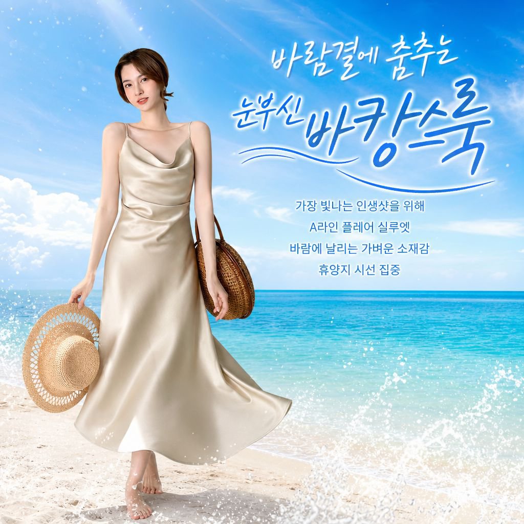 여자 허리 새틴 A라인 롱스커트 슬림 나시 원피스