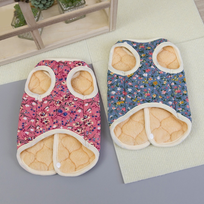 플라워 나시 애견 옷