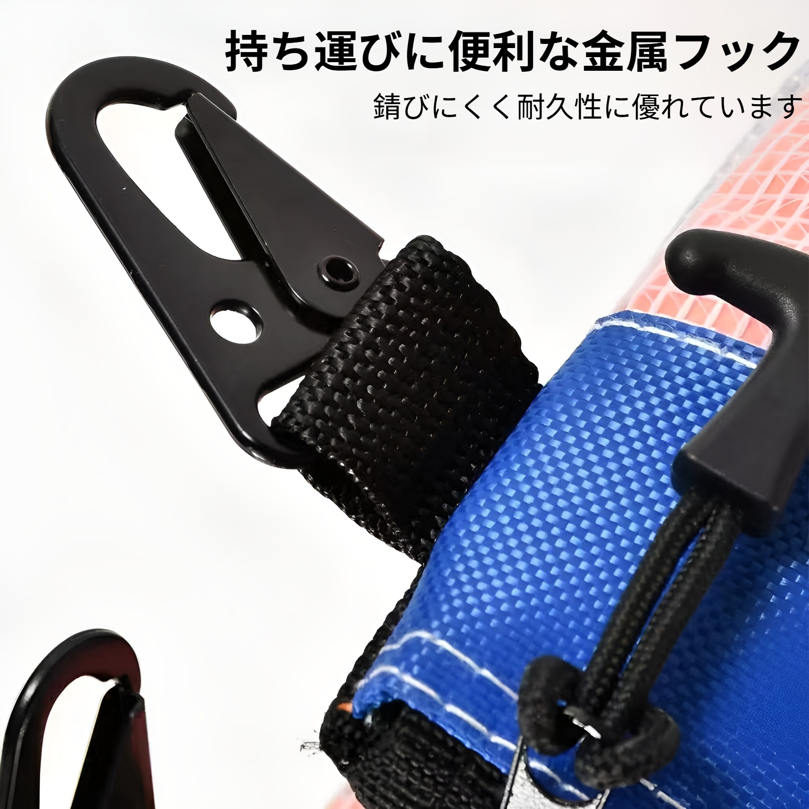 中身が見える防水 PVC ツールポーチ