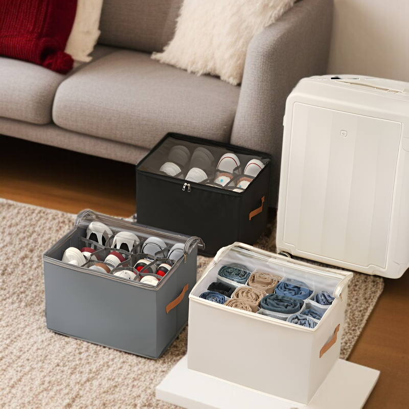 접이식 뚜껑 신발 케이스 인테리어 활용