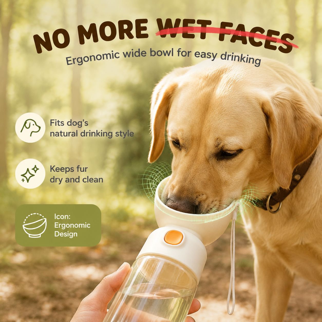 Portable Pet Dog Travel Water Bottle