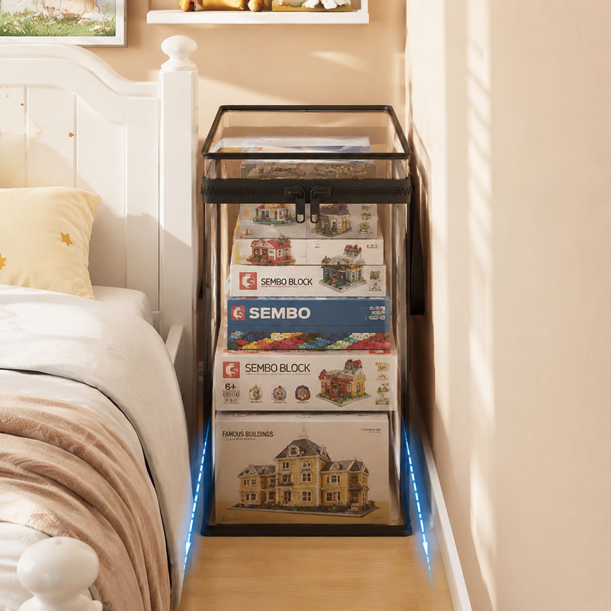 Stylish toy organizer basket for kids room