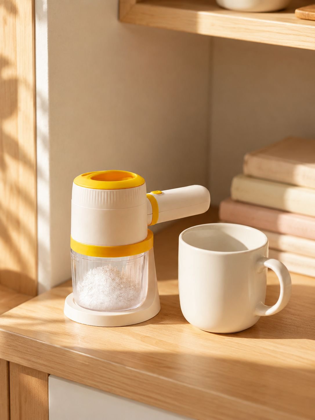 Powerful ice crushing machine for smoothies and drinks
