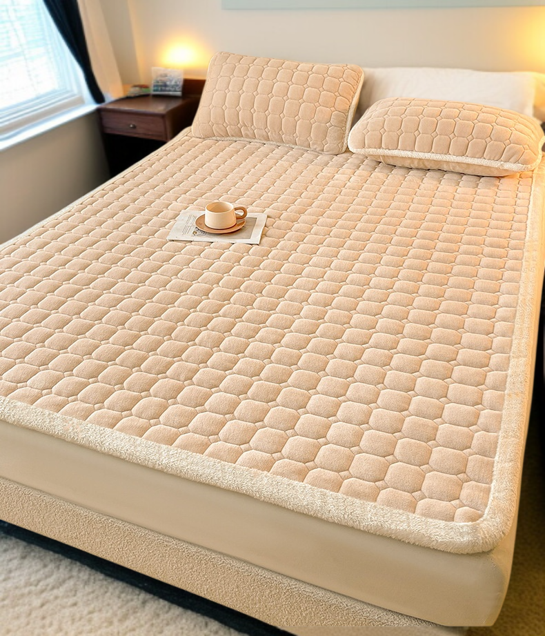 밀키드 두꺼운 보온 매트리스 학생 기숙사 싱글 두꺼운 보온 매트리스 접이식 매트리스 코랄 매트리스