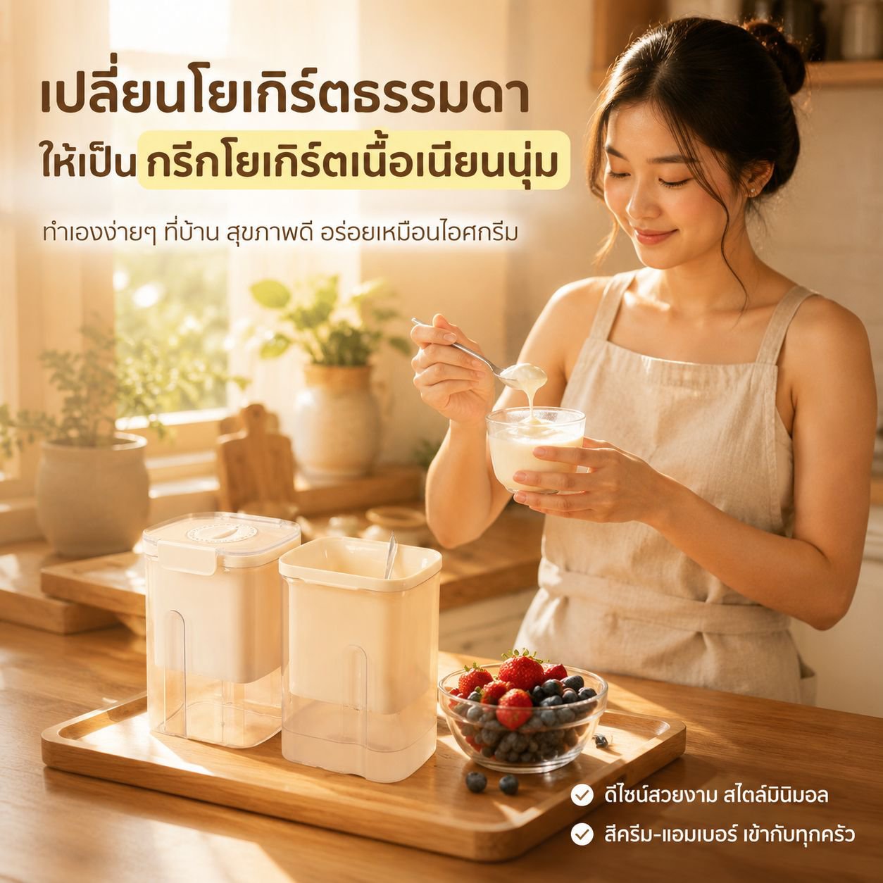 เครื่องทำโยเกิร์ตเย็น เครื่องกรองและแยกเวย์โยเกิร์ตอเนกประสงค์