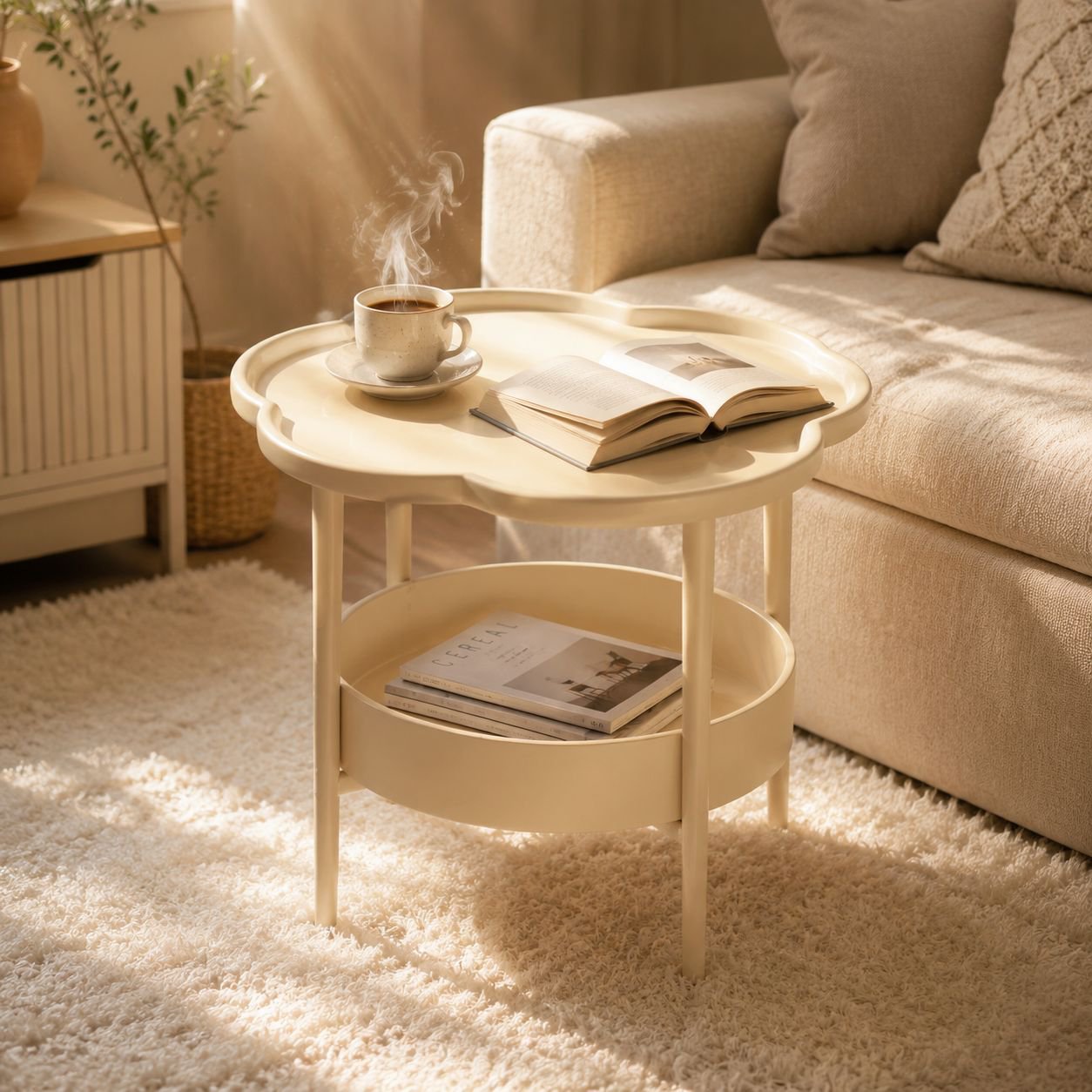 JMY Nordic Cream Small Coffee Table
